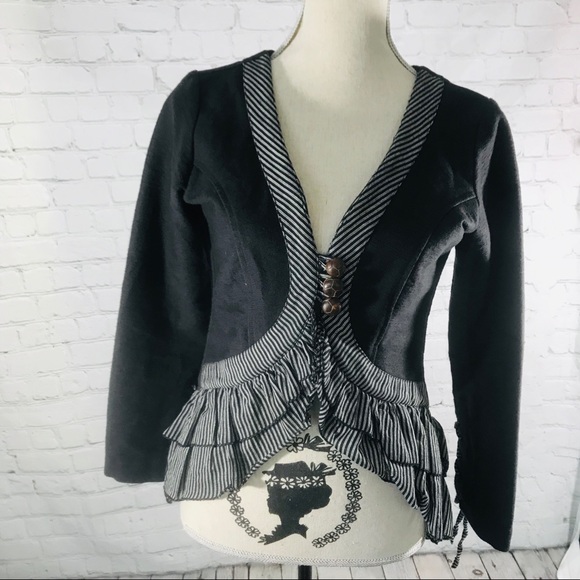 Avatar Clothing Jackets & Blazers - Avatar Clothing Ruffled tiered Nepal Jacket S EUC